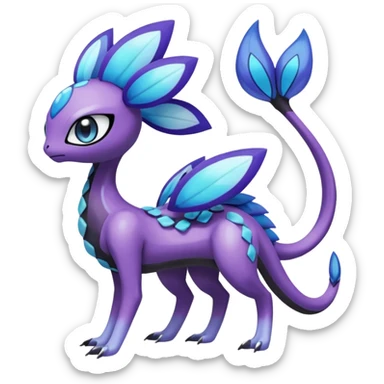 Meloetta-Inteleon-Gabite-Keldeon-Pokémon-Fakémon-fusion-hybrid-creature sticker