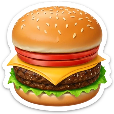 Minor burger sticker