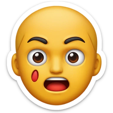 Getting Punched in the face sticker