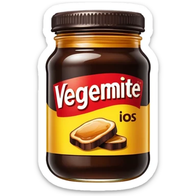 a jar of vegemite sticker