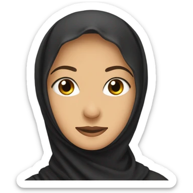 Muslim in niqab  sticker