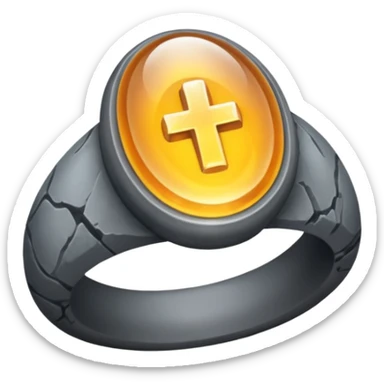 The Resurrection Stone is a smooth, translucent gray stone, typically worn as a ring. It has the power to summon the spirits of the dead, allowing the holder to communicate with them. sticker
