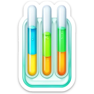 Epoxy resin art icon, jewelry and decorative items made with fluorescent epoxy resin, visible tubes of resin with bright colors, mixing tools, and molds, glowing effect on the resin, minimalistic style, clean lines, transparent background. sticker