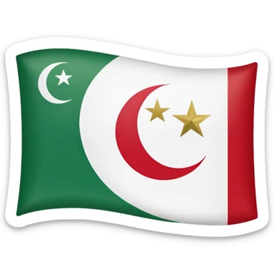 Algerian flag sticker