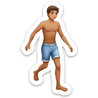  small footprints appear beside their own larger ones—as if their childhood self is walking alongside them.- hand in glowing chest on the sand footsteps sticker