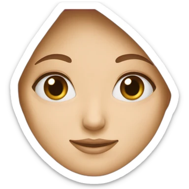 A white girl with hijab sticker