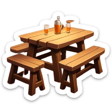 Cozy Fantasy tavern sticker