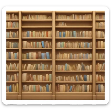 Beige bookshop sticker