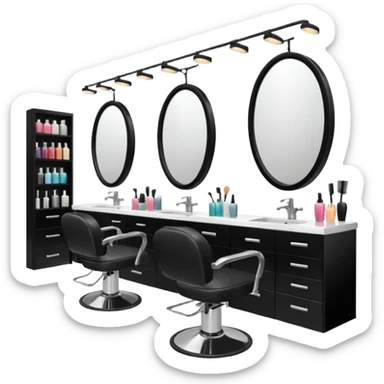 hair salon sticker