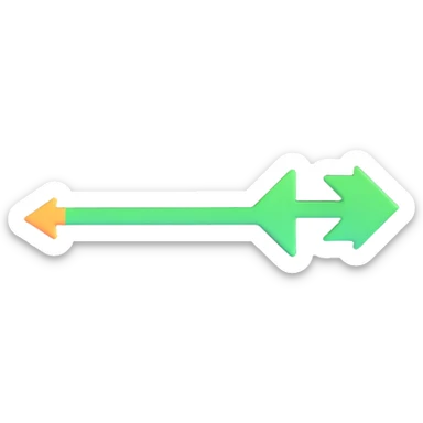 arrow with speed motion lines sticker