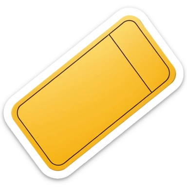 yellow ticket card sticker