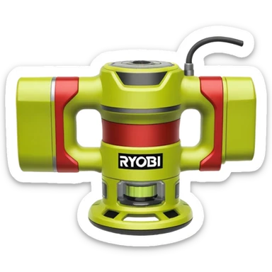 ONE+ 18V Cordless Compact Fixed Base Router RYOBI with gray with battery sticker