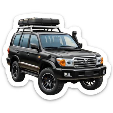 Toyota landcr new model black color modified sticker