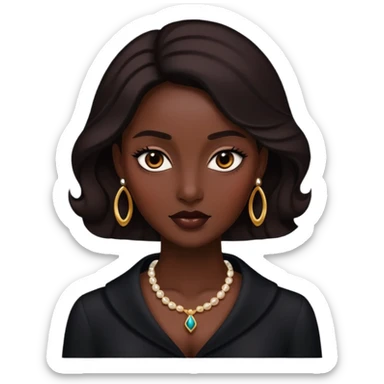 Dark femenine sticker