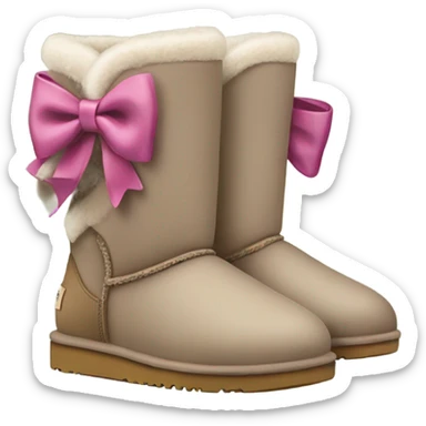 Uggs with bow sticker