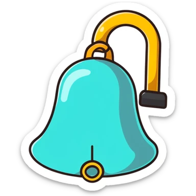 gentle reminder bell with kind reminder appearance sticker