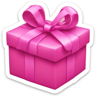 Pink presents sticker
