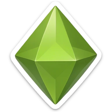  Olive color plumbob sims  sticker