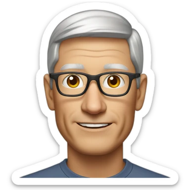 good morning tim cook sticker