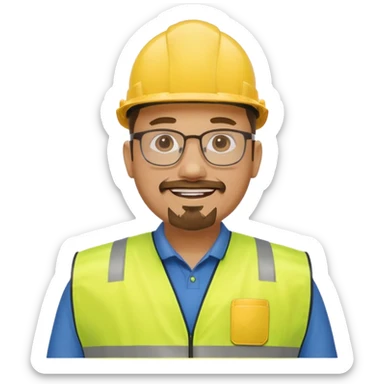 Walmart worker odp has a gotea wheres glasses yellow safety vest and hes 40 sticker