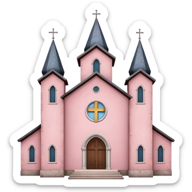 church pink sticker