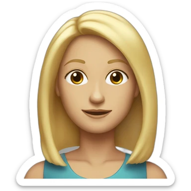 54 year old blond old twin sisters with shoulder length hair sticker