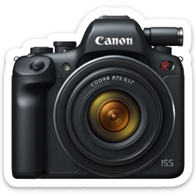 Create a canon r camera sticker