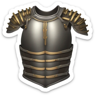 torso armor with ribcage sticker