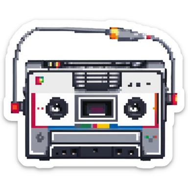 Sony Walkman cassette player from 1990s era sticker