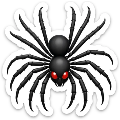 Black coloured spider emoji,so that I could copy and paste on my bio sticker