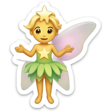 Star shape fairy sticker
