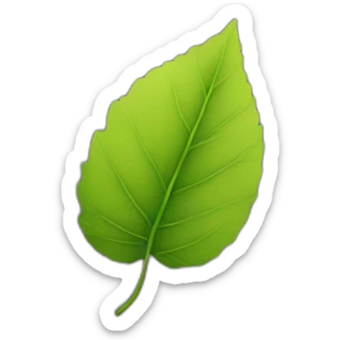 a single leaf sticker