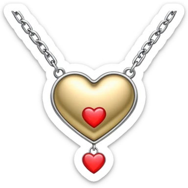 pendant with a meaningful symbol like a heart or infinity sign on a delicate chain sticker