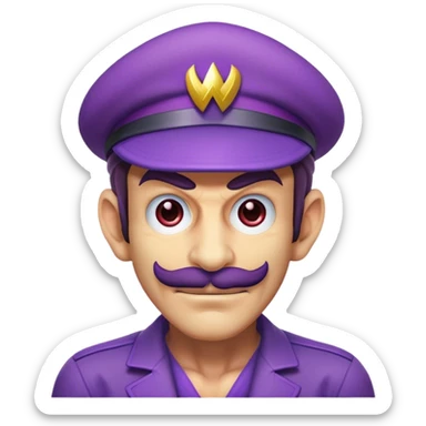 Waluigi sticker