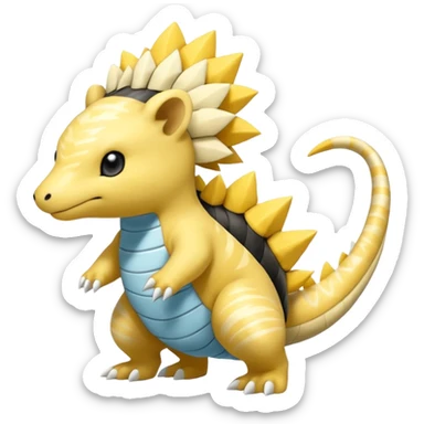 Salandit-Ampharos-Helioptile-Amaura-Samdshrew-Sandslash-fusion sticker