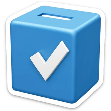 Roblox verified symbol ✔️ symbol blue colour box shape sticker