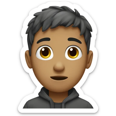 boy in solitude sticker