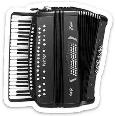 Erlandskian Kahalat Button Keyboard Accordion Instrument sticker