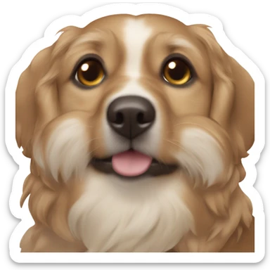 cachorro caramelo vira lata sticker