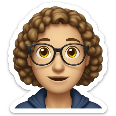 An english Teacher with An oxford dictionary on her hands sticker