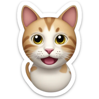 Cat with Aubergine  sticker