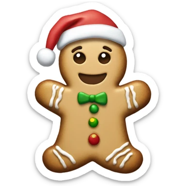 christmas cookie sticker