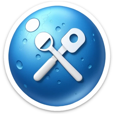  verification tick on a blue 🔵 with spicks  sticker