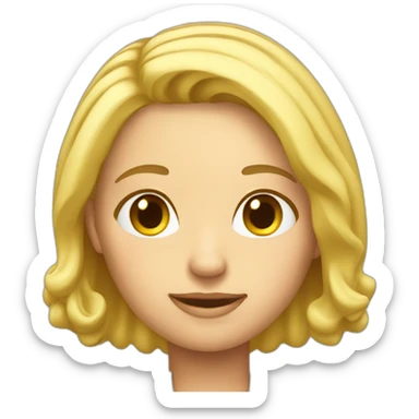 blonde farmer girl ceo sticker