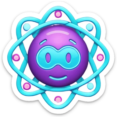futuristic minimalistic emoji icon, glowing letters "SANG" made of three neon lines merging together, representing Storm, Atom and NoizeGames, neon purple (#8B5CF6) and cyan (#00E0FF) glow, dark tech background, unity and energy vibe, 1:1 aspect ratio sticker