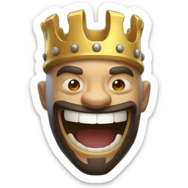 Clash royal King laugh sticker