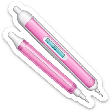 Positive pregnancy test  with two lines sticker