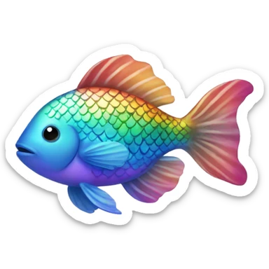Rainbow fish
 sticker