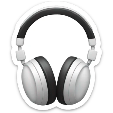 headphones (listening) sticker