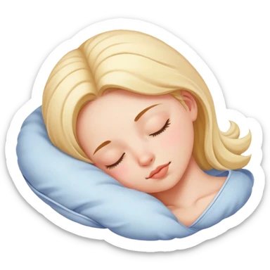 Chica dormida sticker